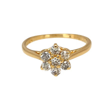 Load image into Gallery viewer, 18ct Gold &amp; Diamond Set Flower Cluster Ring
