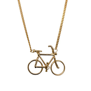 9ct Gold Bicycle 16" Necklace