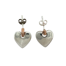 Load image into Gallery viewer, 925 Silver &amp; Diamond Set Clogau Heart Stud Earrings
