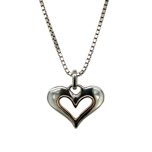 925 Silver Clogau 'Always my Heart' Open Heart 18