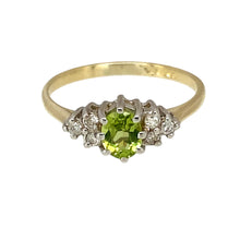 Load image into Gallery viewer, 9ct Gold Diamond &amp; Peridot Set Ring
