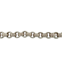 Load image into Gallery viewer, 925 Silver 9.25&quot; Patterned Belcher Bracelet
