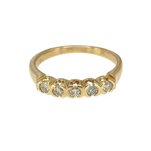 Load image into Gallery viewer, 9ct Gold &amp; Diamond Set Band Ring
