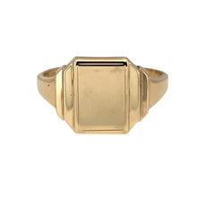 Load image into Gallery viewer, 9ct Gold Plain Rectangle Signet Ring
