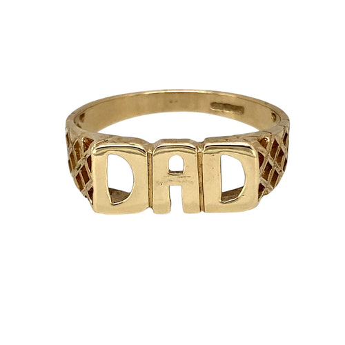 9ct Gold Dad Ring