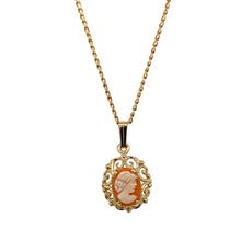 Load image into Gallery viewer, 9ct Gold &amp; Cameo Fancy 17&quot; Necklace
