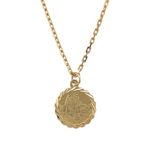 Load image into Gallery viewer, 9ct Gold Round St Christopher 20&quot; Necklace
