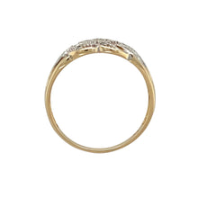 Load image into Gallery viewer, 9ct Gold &amp; Diamond Set Celtic Knot Style Band Ring
