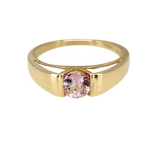 Load image into Gallery viewer, 9ct Gold &amp; Pink Stone Solitaire Ring
