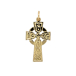 9ct Gold Celtic Cross Pendant