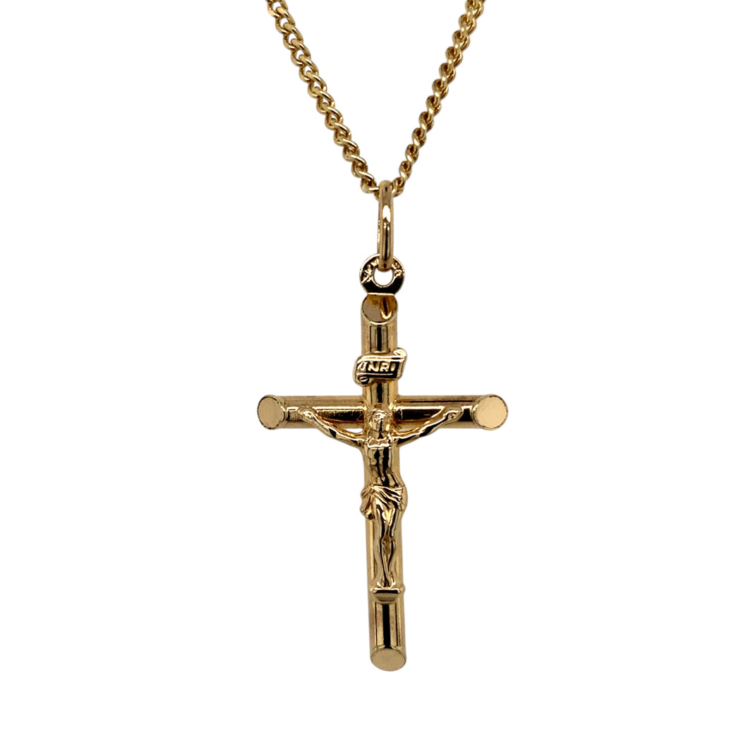 9ct Gold Crucifix 18