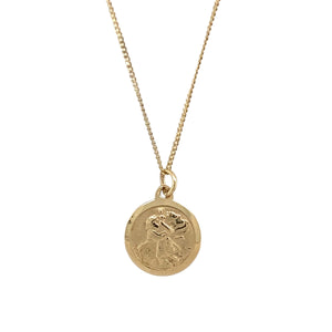 9ct Gold St Christopher 20" Necklace