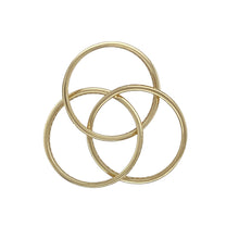 Load image into Gallery viewer, 9ct Gold &amp; Diamond Set Interlinked Triple Band Ring
