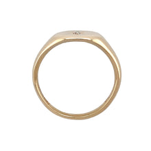 Load image into Gallery viewer, 9ct Gold &amp; Diamond Set Signet Ring
