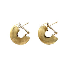 Load image into Gallery viewer, 9ct Gold Greek Key Half Hoop Clip On Earrings
