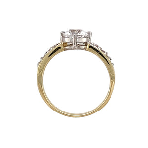 9ct Gold & Cubic Zirconia Set Solitaire Ring