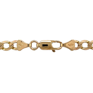 Preowned 9ct Yellow Gold 22" Curb Chain with the weight 14.20 grams and link width 5mm