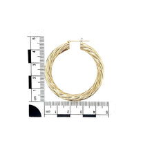 Load image into Gallery viewer, 9ct Gold Twisted Hoop Creole Earrings
