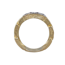 Load image into Gallery viewer, 9ct Gold &amp; Cubic Zirconia Set Curb Link Ring
