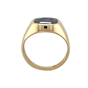 9ct Gold & Hematite Centurion Signet Ring