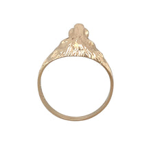 Load image into Gallery viewer, 9ct Gold &amp; Red Stone Set Lion&#39;s Head Ring
