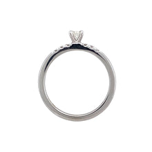 Load image into Gallery viewer, 9ct White Gold &amp; Diamond Set Clogau Solitaire Ring
