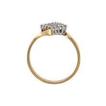 Load image into Gallery viewer, 18ct Gold &amp; Diamond Set Wrap Over Cluster Ring
