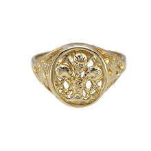 Load image into Gallery viewer, 9ct Gold Welsh Three Feathers Signet Ring
