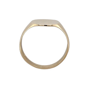 9ct Gold Plain Square Signet Ring