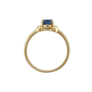 9ct Gold & Blue Stone Set Ring