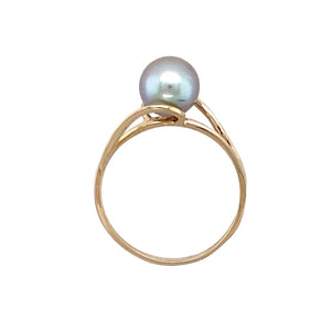 14ct Gold & Pearl Set Dress Ring