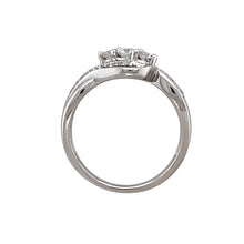 Load image into Gallery viewer, 9ct White Gold &amp; Diamond Set Trilogy Twist Ring
