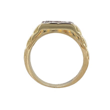 Load image into Gallery viewer, 9ct Gold &amp; Cubic Zirconia Set Signet Ring
