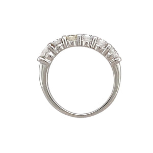 9ct White Gold & Cubic Zirconia Set Band Ring