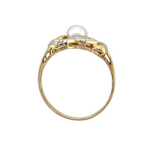 9ct Gold & Pearl Set Ring