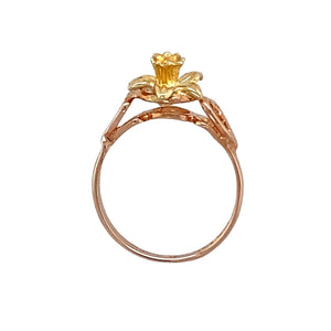 9ct Welsh Gold Daffodil Ring