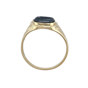 9ct Gold & Hematite Centurion Set Signet Ring