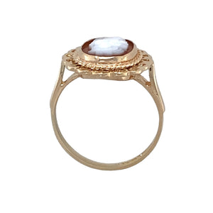 9ct Gold & Cameo Set Ring