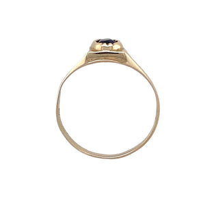 9ct Gold & Amethyst Set Ring