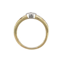 Load image into Gallery viewer, 9ct Gold &amp; Diamond Rubover Set Band Ring
