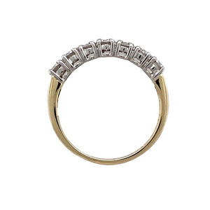 9ct Gold & Moissanite Set Band Ring