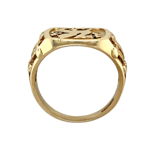 9ct Gold Welsh Dragon Signet Ring