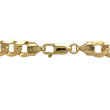 Load image into Gallery viewer, New 9ct Yellow Gold 22&quot; Curb Chain with the weight 27.10 grams and link width 8mm
