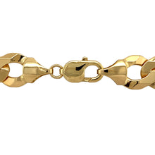 Load image into Gallery viewer, New 9ct Yellow Gold 24&quot; Curb Chain with the weight 87.30 grams and link width 13mm
