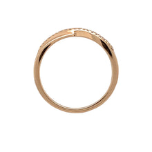 Load image into Gallery viewer, 18ct Gold &amp; Diamond Set Clogau Crossover Band Ring
