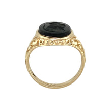 Load image into Gallery viewer, 9ct Gold &amp; Onyx Centurion Oval Signet Ring
