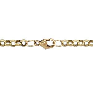 Preowned 9ct Yellow Gold 18" Belcher Chain with the weight 10.10 grams and link width 3mm