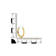 Load image into Gallery viewer, 18ct Gold Fancy Twist Oval Creole Earrings
