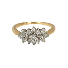 Load image into Gallery viewer, 9ct Gold &amp; Diamond Set Cluster Ring
