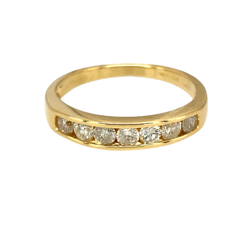 18ct Gold & Diamond Set Band Ring